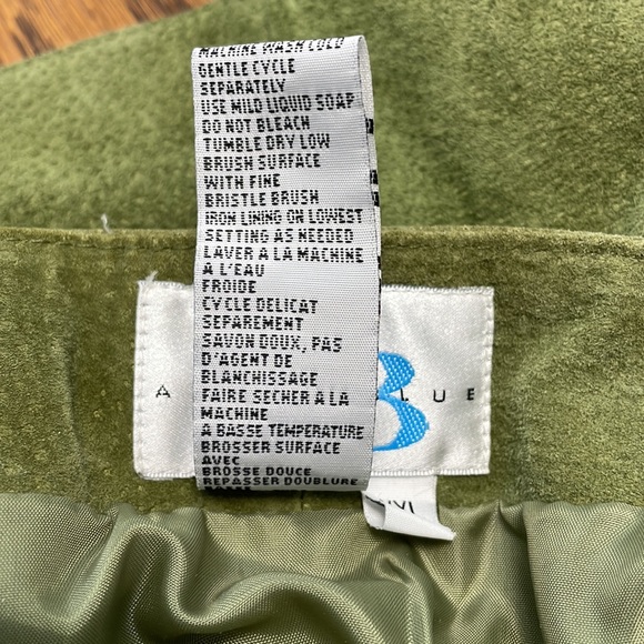 Leather Skirt, By Alice Blue, Full, Deep Green, XXL - Picture 6 of 6